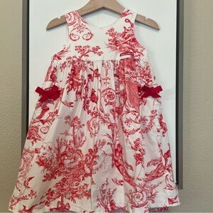 Tartine et Chocolat Charming Red and White Kids Dress 3T Christmas